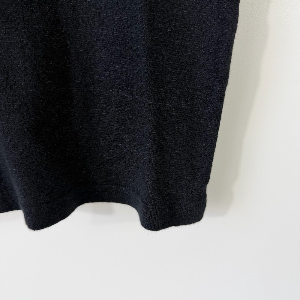 Michael Stars For Anthropologie Black Cotton Nylon Blend Fitted T Shirt One Size - Picture 4 of 9